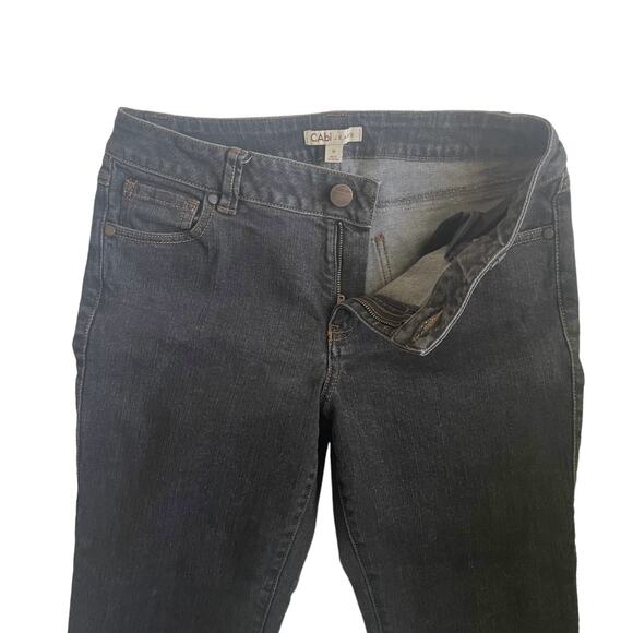 CAbI Women Jeans 8 Black Skinny Leg Stretch Streetwear Y2K Sustainable Denim - Picture 6 of 14